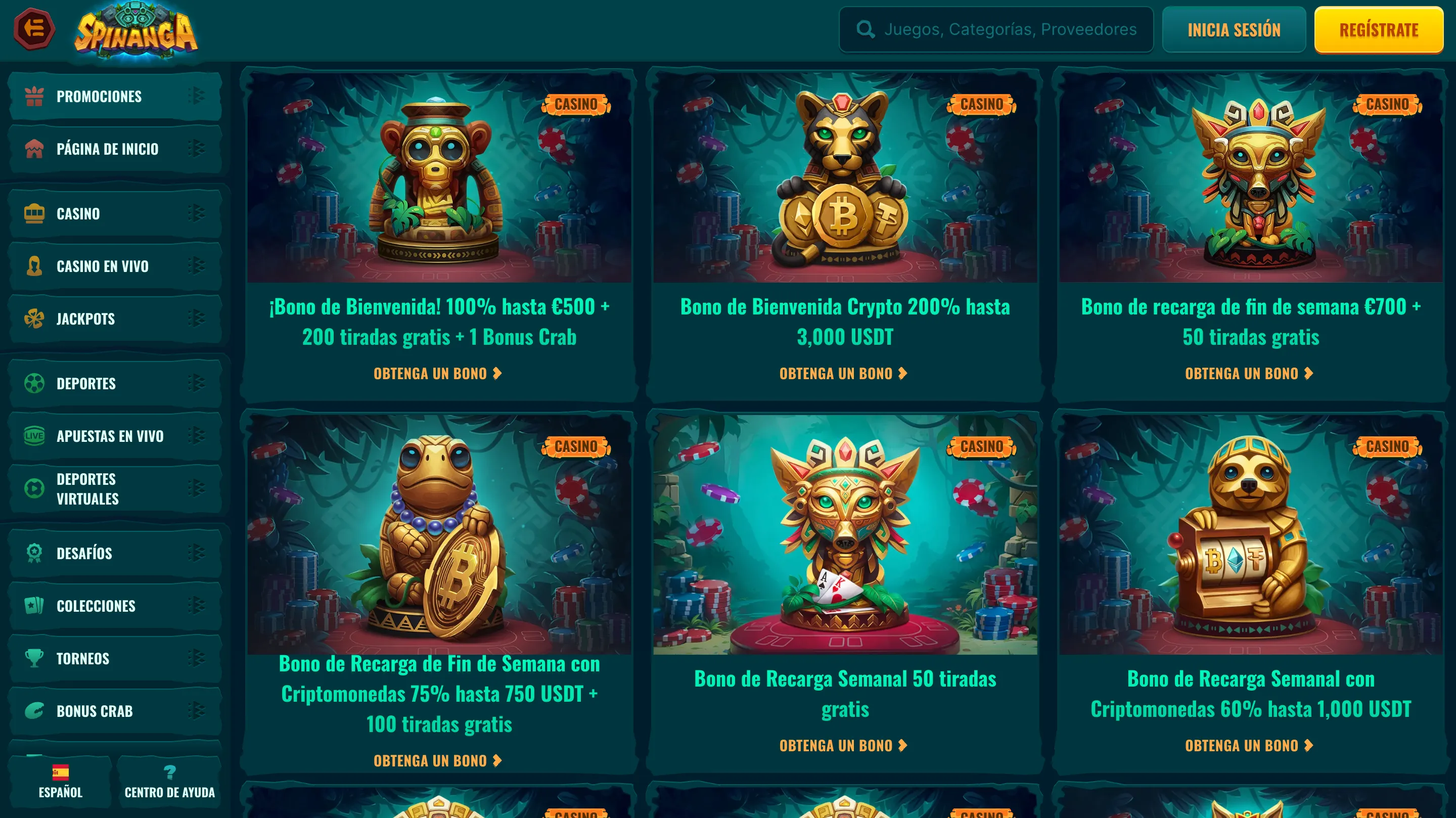 Spinanga Bonuses